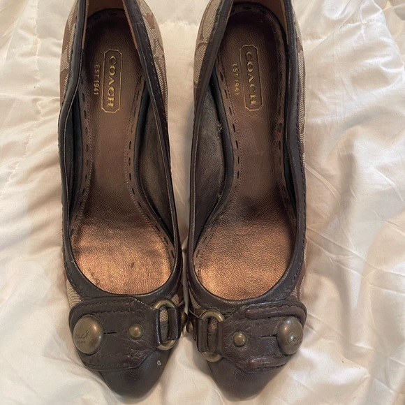 Vintage Coach wedges - Picture 2 of 2